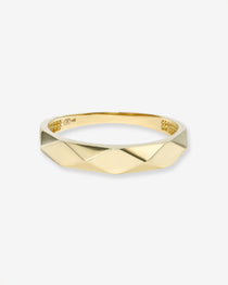 14K Gold Disco Ring Zoe Lev Jewelry