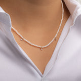 Pearl Bead Necklace Personalized Zoe Lev Jewelry