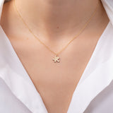 14K Gold Puzzle Piece Necklace Zoe Lev Jewelry