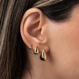 14K Gold Medium Teardrop Stud Earrings Studs Zoe Lev Jewelry