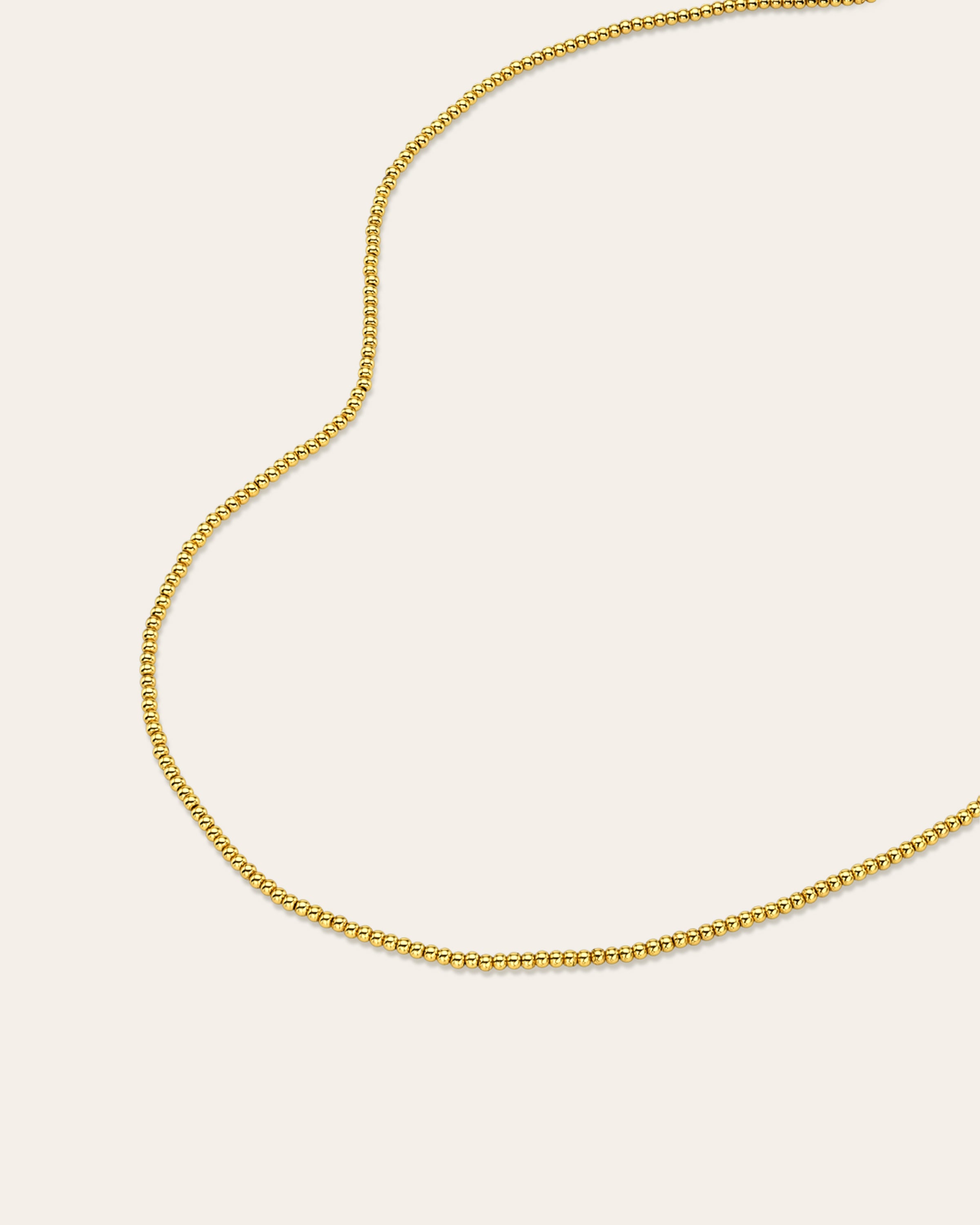 2mm Bead Necklace Zoe Lev Jewelry