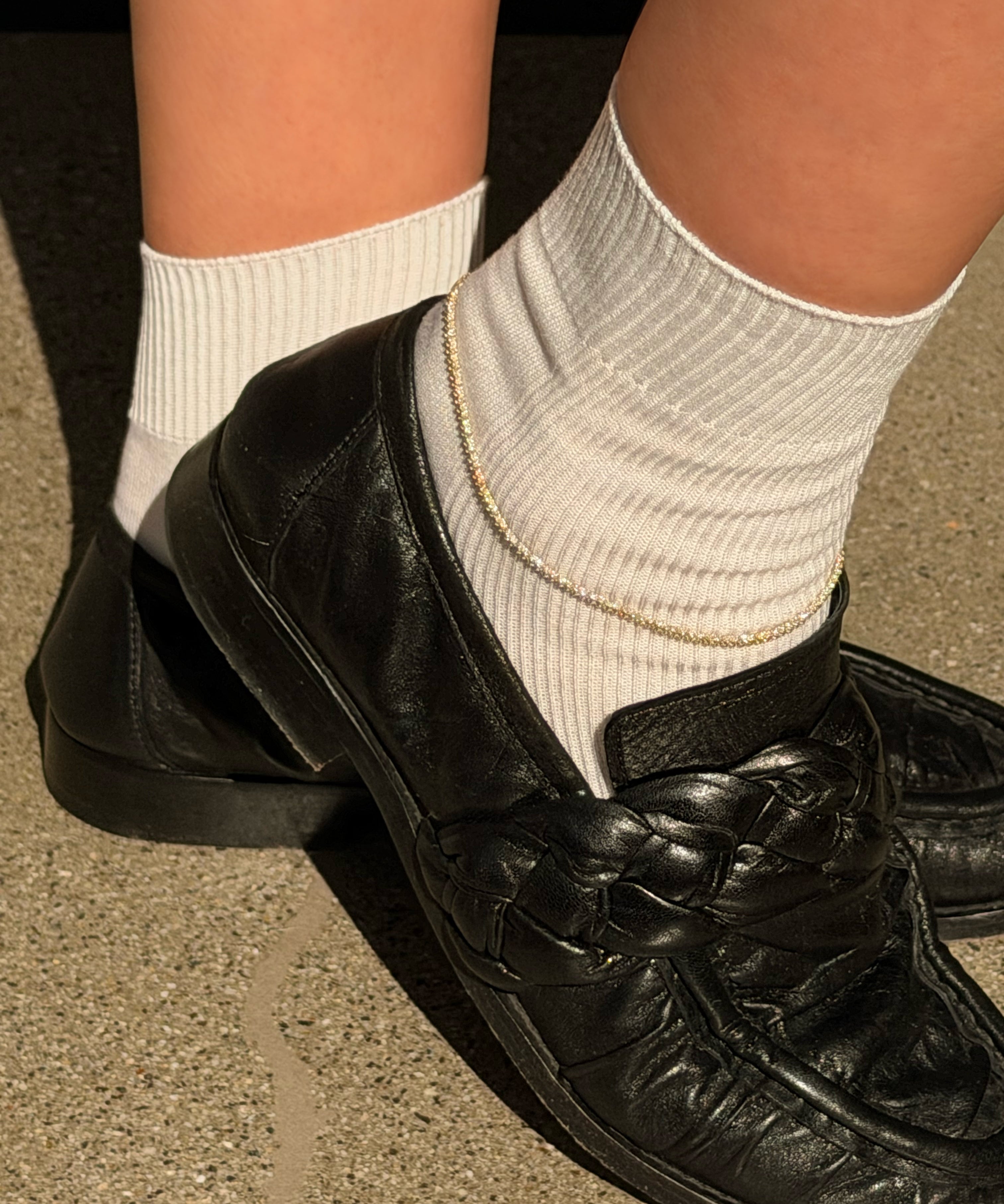 3 Prong Lab Diamond Tennis Anklet Tennis Zoe Lev Jewelry