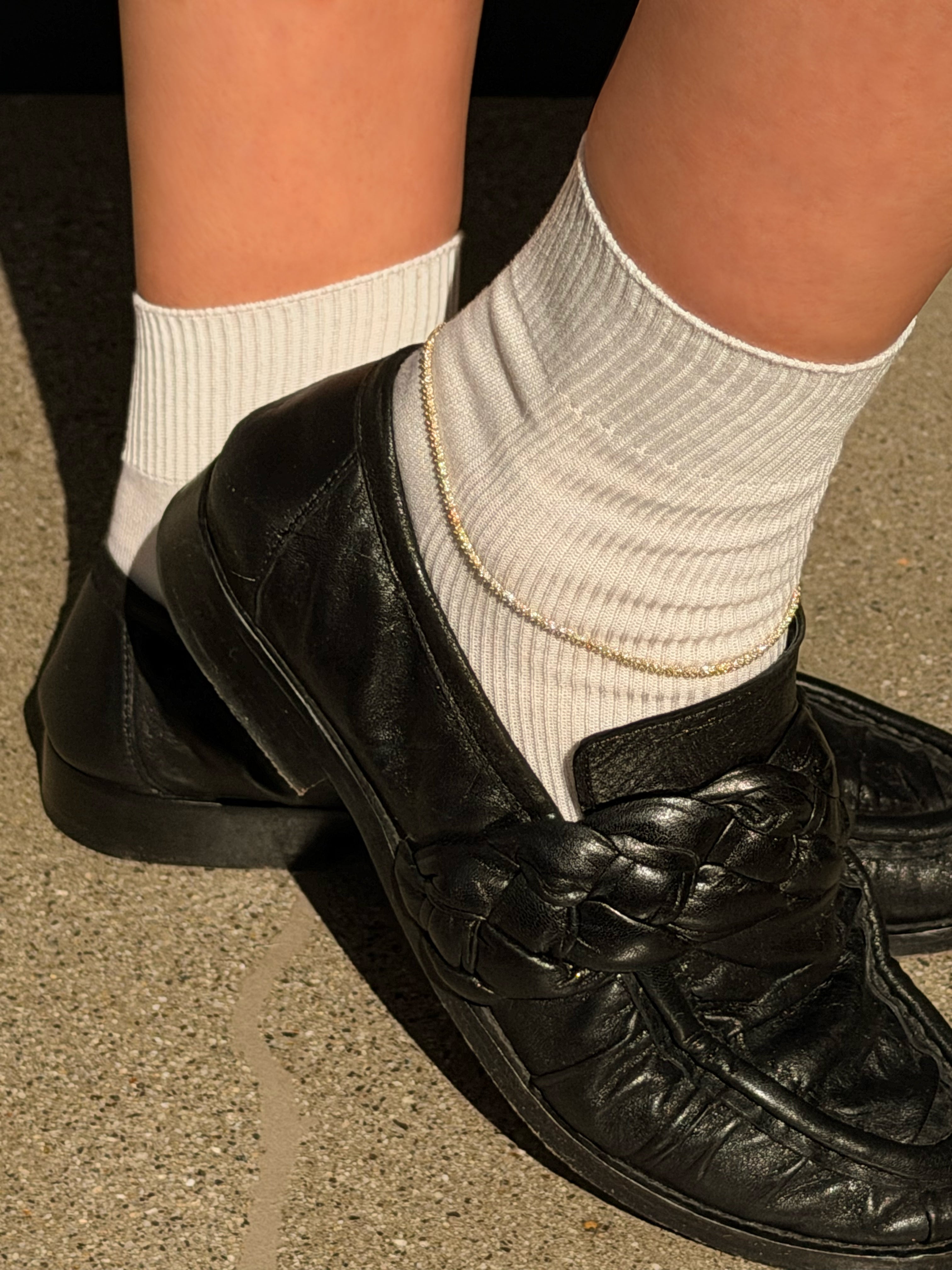 3 Prong Lab Diamond Tennis Anklet Tennis Zoe Lev Jewelry