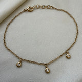 3 Bezel Diamond Shaker Bracelet SAMPLE SALE Zoe Lev Jewelry