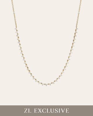 3 Prong Diamond Segment Necklace