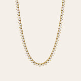 3 Prong Diamond Tennis Necklace Zoe Lev Jewelry