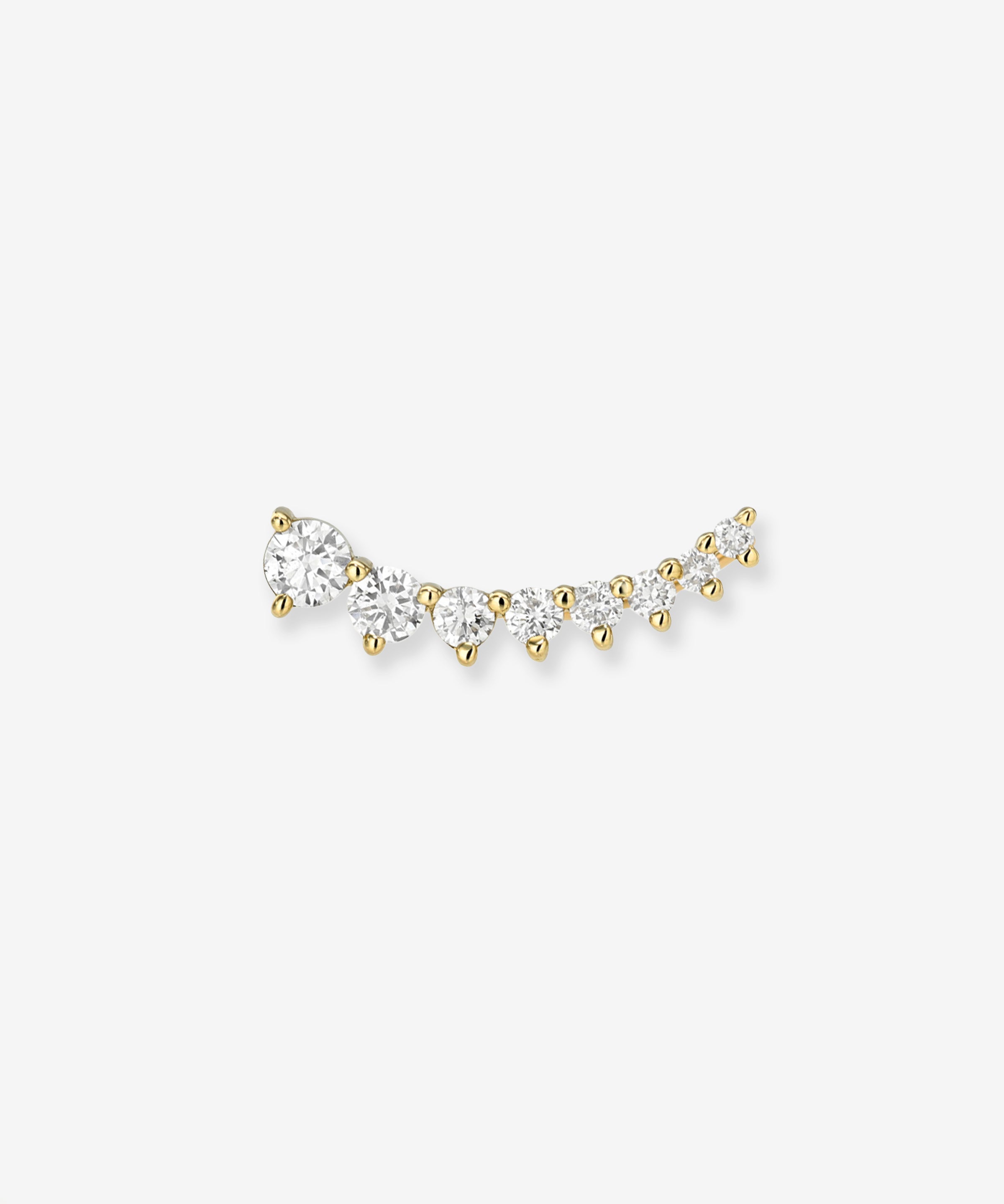 3 Prong Lab Diamond Ear Crawler Zoe Lev Jewelry