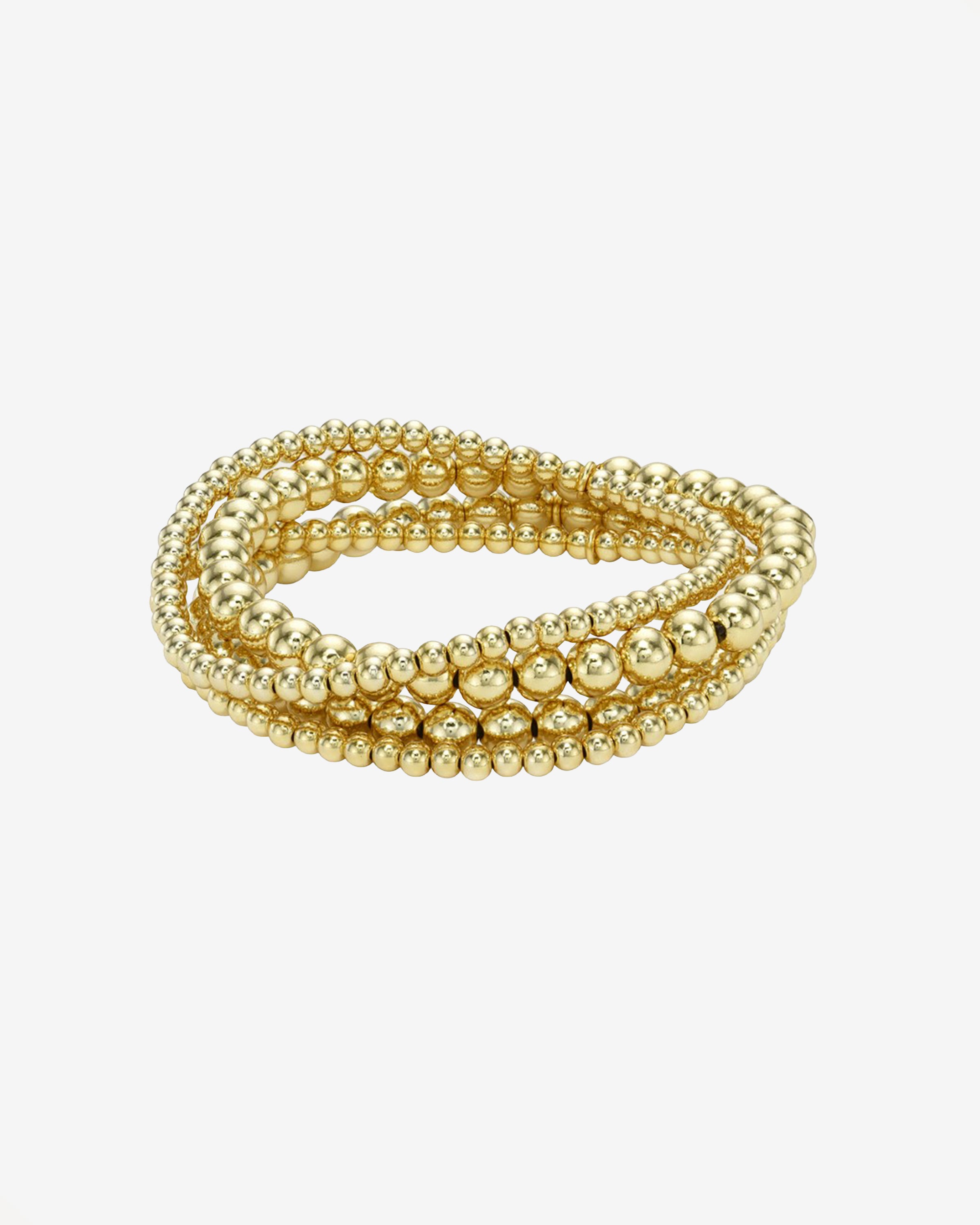 3mm & 5mm Bead Bracelet Stack Bead Bracelets Zoe Lev Jewelry