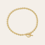 3mm Toggle Bead Bracelet Vermeil Zoe Lev Jewelry