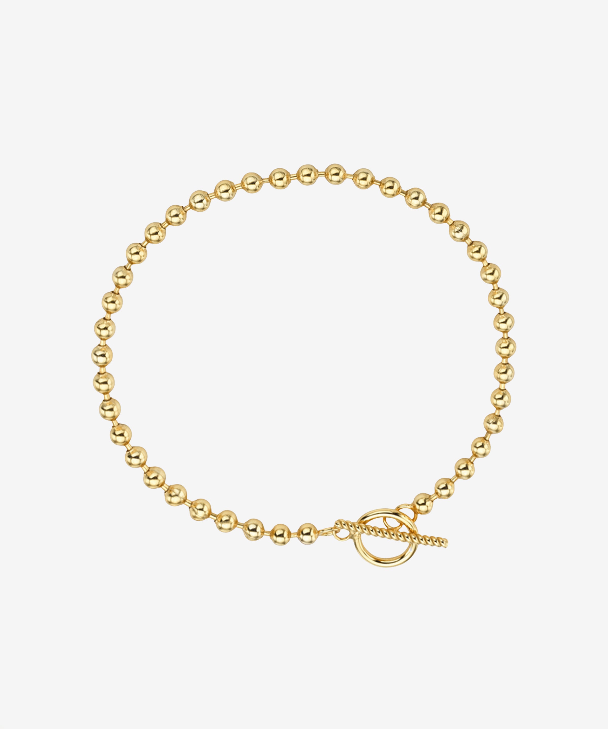 3mm Toggle Bead Bracelet Vermeil Zoe Lev Jewelry