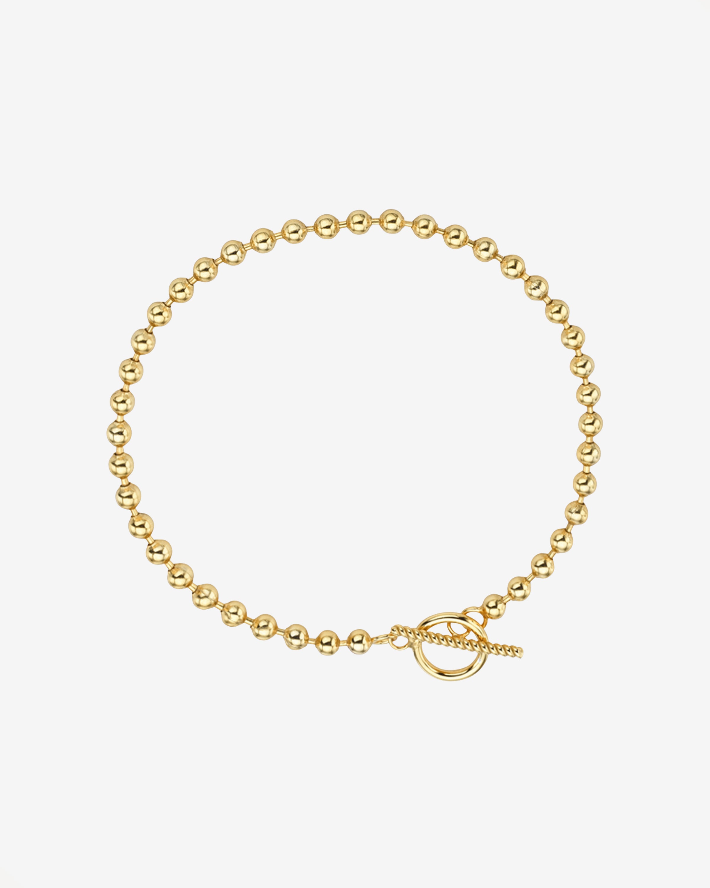3mm Toggle Bead Bracelet Vermeil Zoe Lev Jewelry