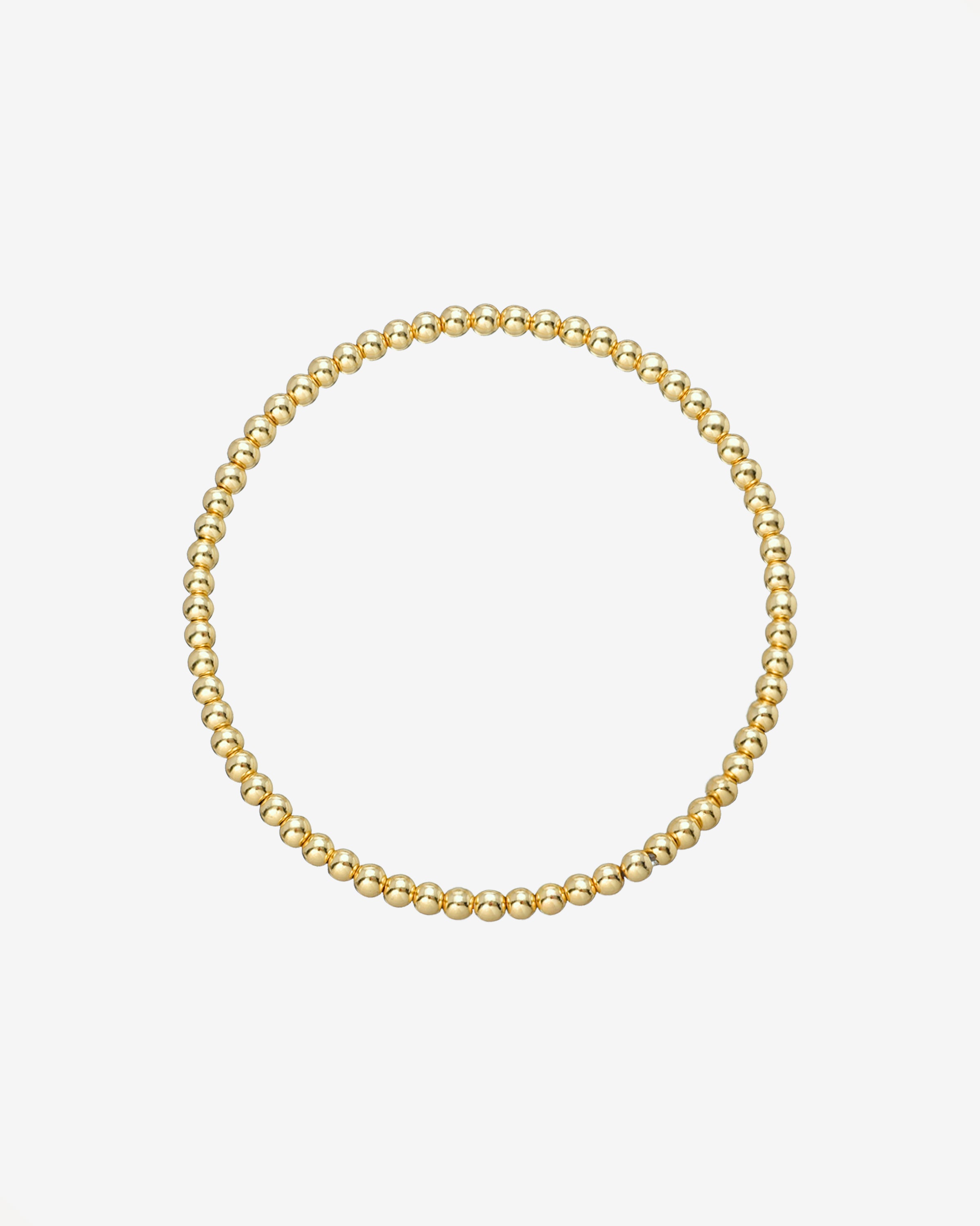 3mm Gold Bead Bracelet Zoe Lev Jewelry