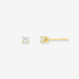 4 Prong Diamond Stud Earrings