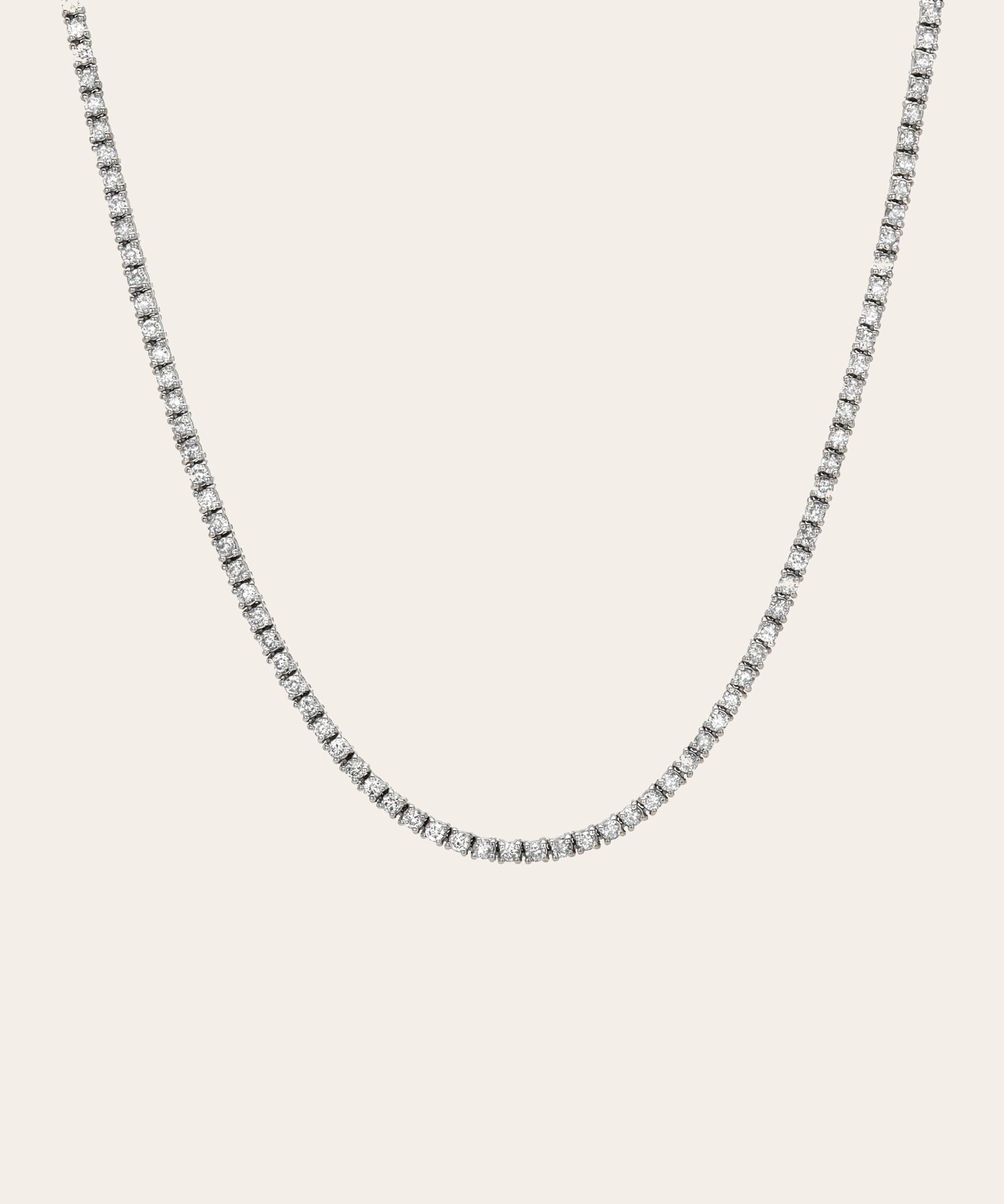 4 Prong Diamond Tennis Necklace Tennis Zoe Lev Jewelry