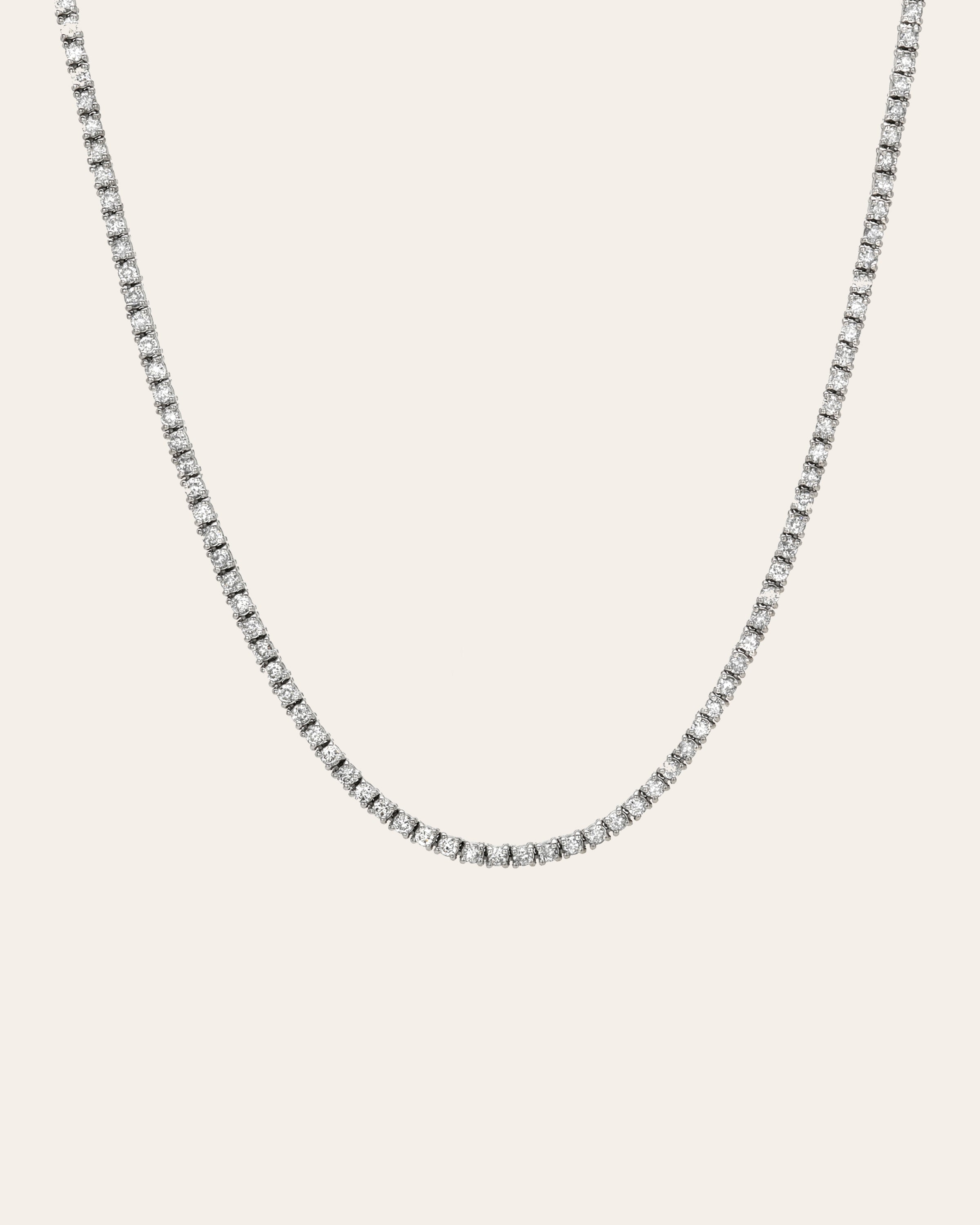 4 Prong Diamond Tennis Necklace Tennis Zoe Lev Jewelry