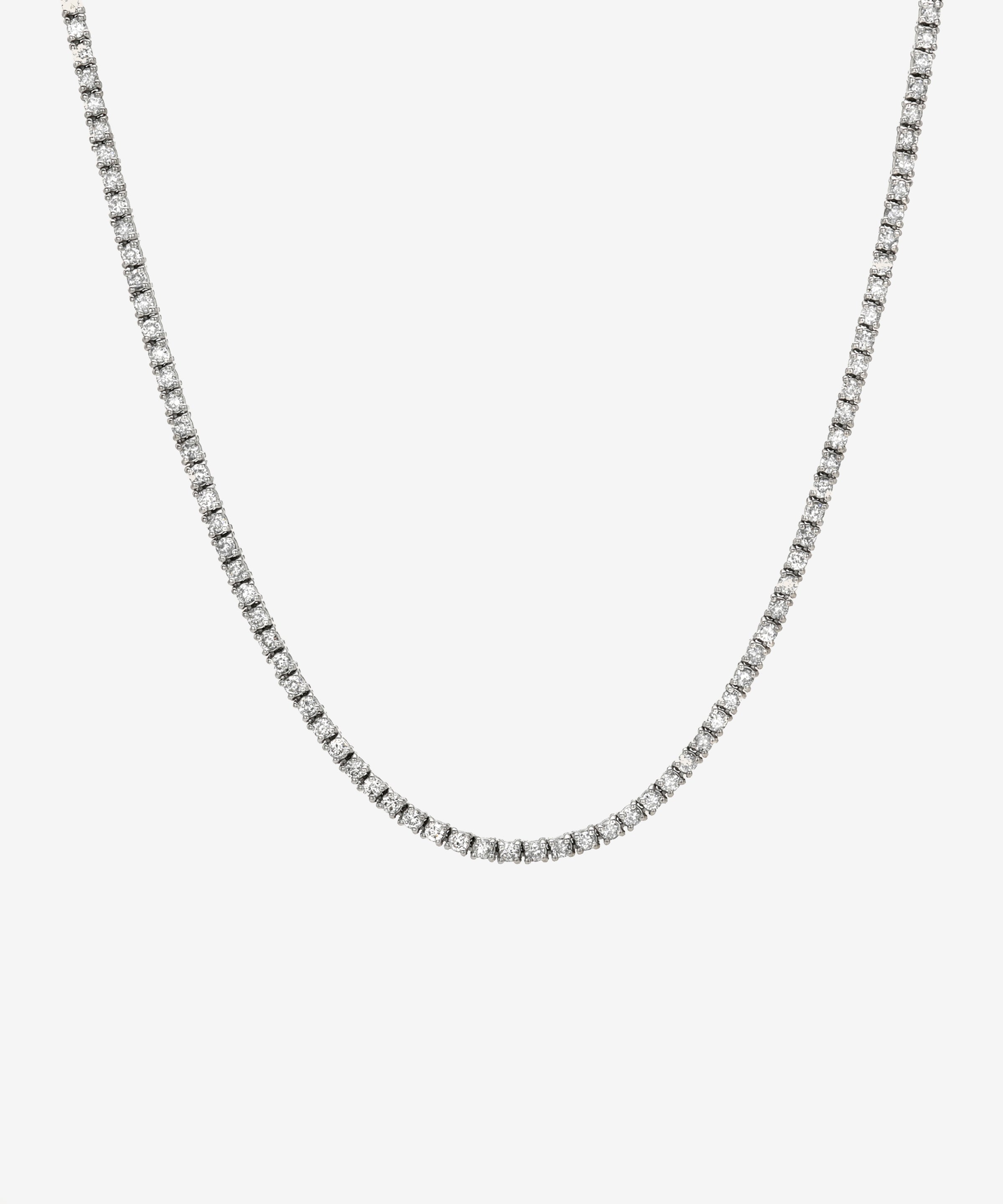 4 Prong Diamond Tennis Necklace Tennis Necklace Zoe Lev Jewelry