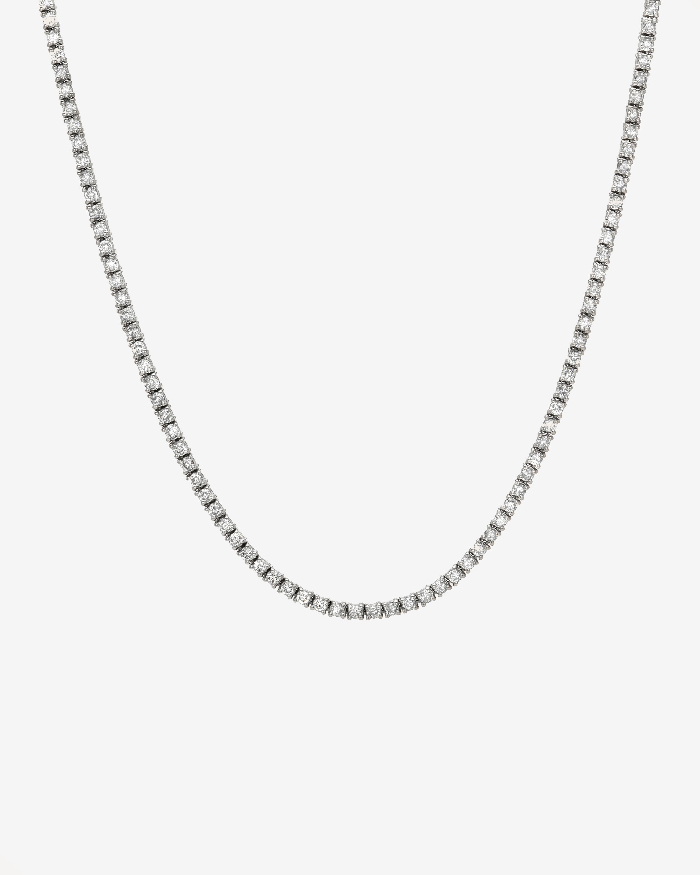 4 Prong Diamond Tennis Necklace Tennis Necklace Zoe Lev Jewelry