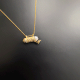 14k Gold and Diamond Amulet Necklace Personalized Zoe Lev Jewelry