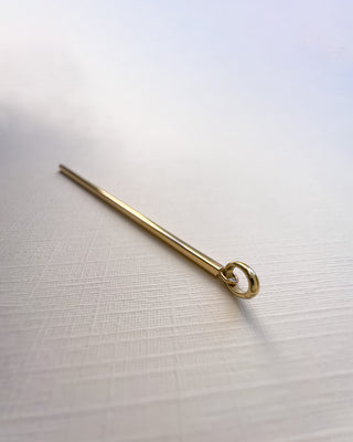 14k Gold Bar Pendant