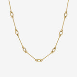 14k Bone Link Necklace