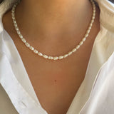 14K Gold Baroque Pearl Necklace SAMPLE SALE Zoe Lev Jewelry