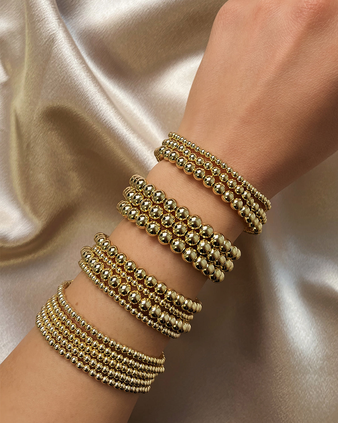 3mm Bead Bracelet Stack Bead Bracelets Zoe Lev Jewelry