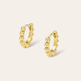 Beaded Huggie Earrings Vermeil Zoe Lev Jewelry