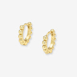 Beaded Huggie Earrings Vermeil Zoe Lev Jewelry