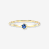 Bezel Birthstone Ring Personalized Zoe Lev Jewelry