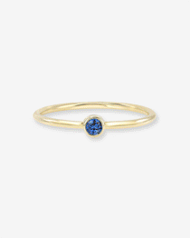 Bezel Birthstone Ring Personalized Zoe Lev Jewelry