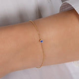 Birthstone Bezel Bracelet Personalized Zoe Lev Jewelry