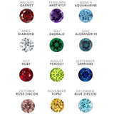 Birthstone Cigar Ring Personalized Zoe Lev Jewelry