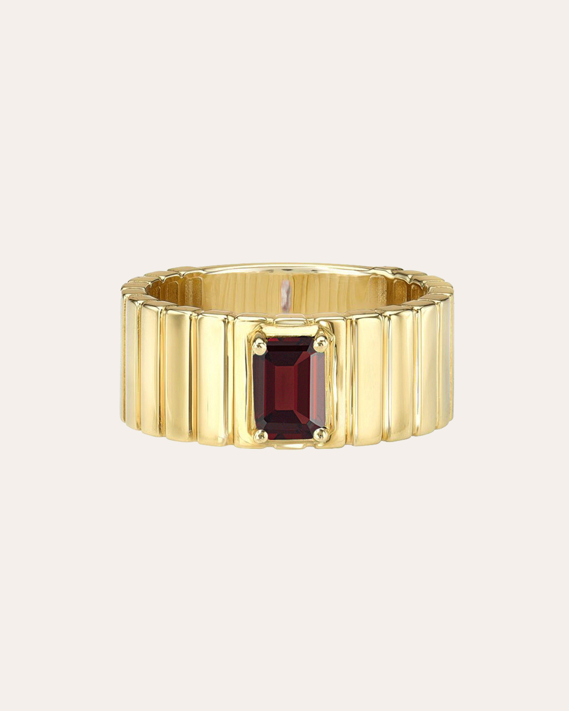 Birthstone Cigar Ring Personalized Zoe Lev Jewelry