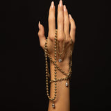 14K Gold Medium Ball Chain With Black Rhodium Lab Diamond Personalized Zoe Lev Jewelry