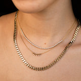 Diamond Row Tennis Necklace Tennis Zoe Lev Jewelry