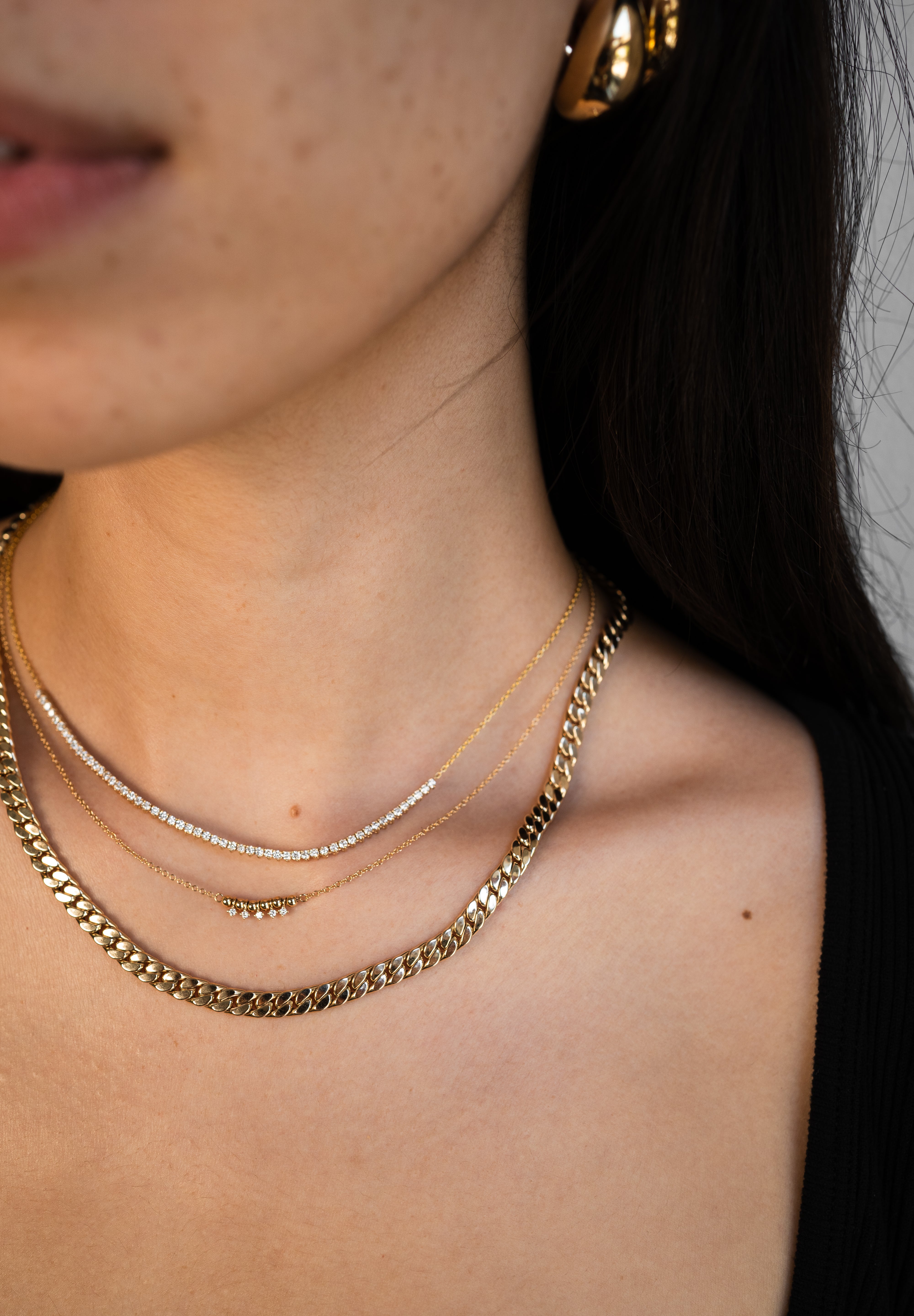 Diamond Row Tennis Necklace Tennis Zoe Lev Jewelry