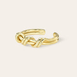 Braided Twist Ring Vermeil Zoe Lev Jewelry