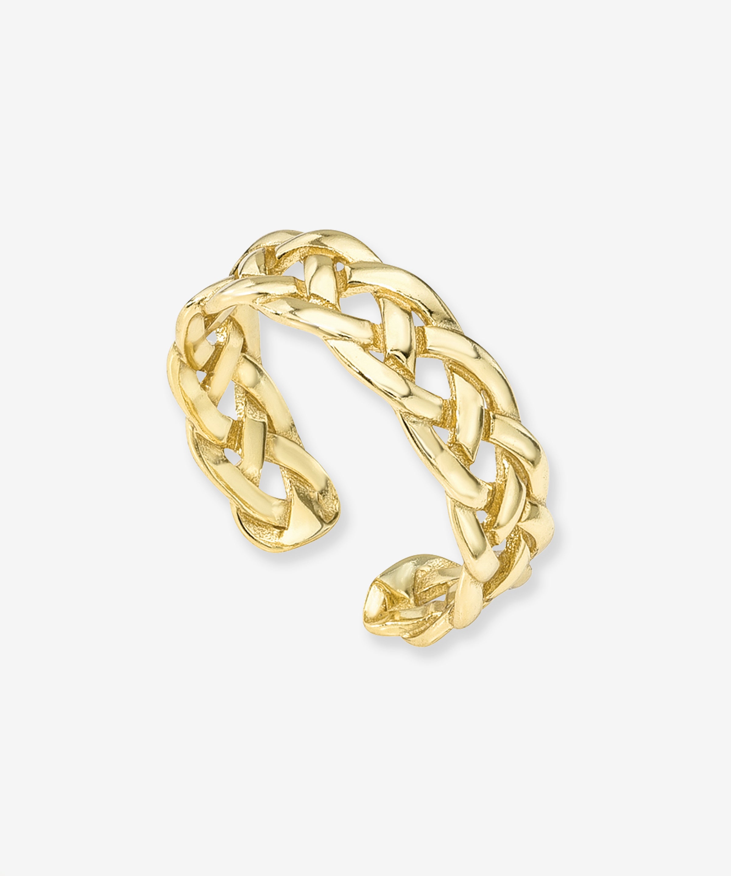 Braided Band Ring Vermeil Zoe Lev Jewelry
