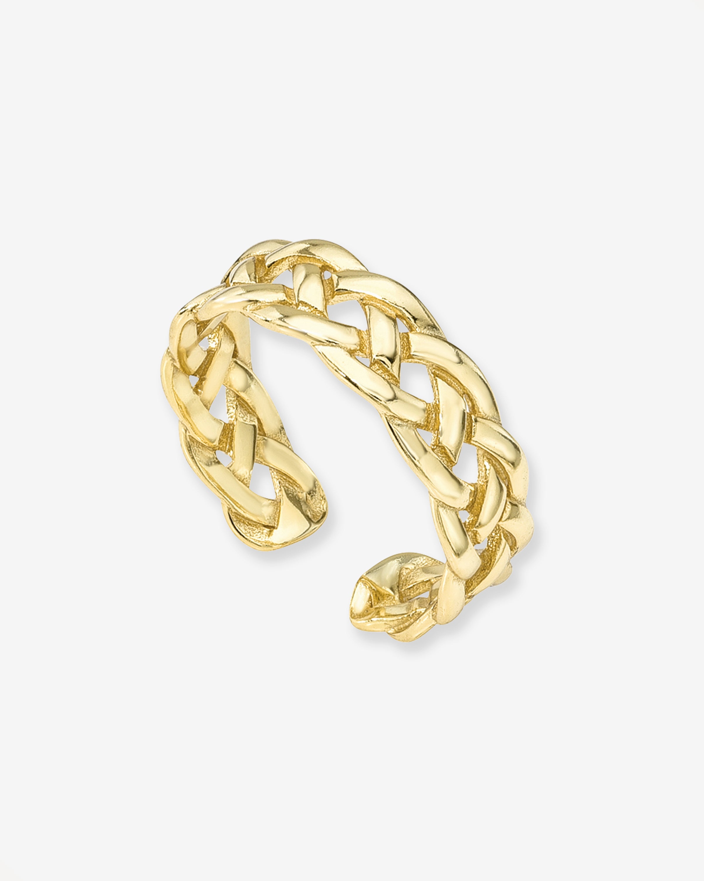 Braided Band Ring Vermeil Zoe Lev Jewelry