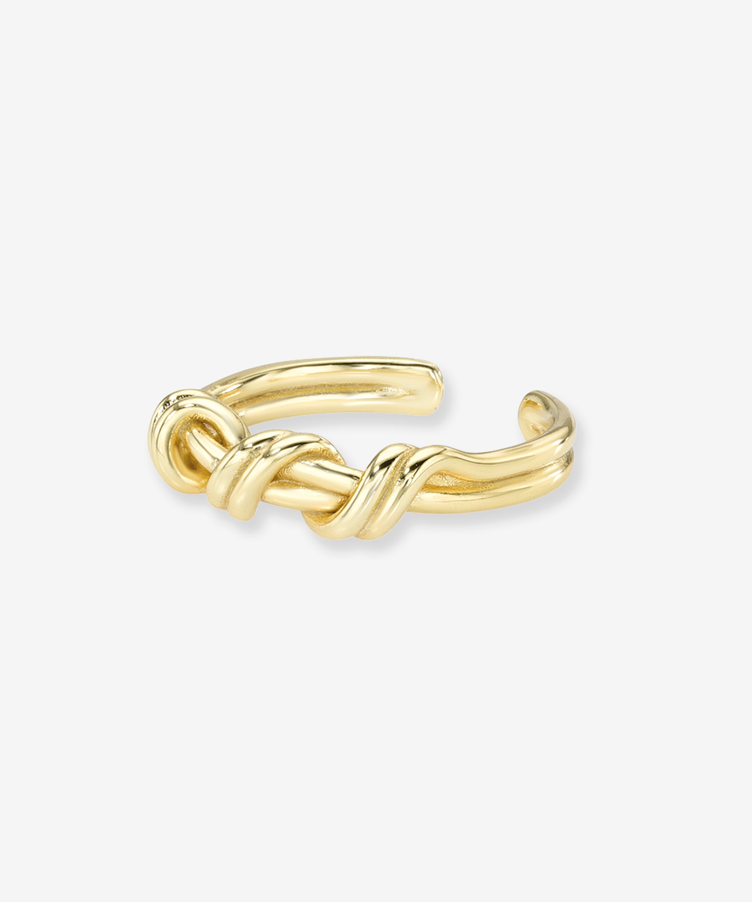 Braided Twist Ring Vermeil Zoe Lev Jewelry