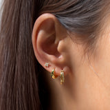 Mini Dome Huggie Earrings Vermeil Zoe Lev Jewelry