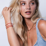 14k Gold Button Fortune Bracelet Fortune Zoe Lev Jewelry