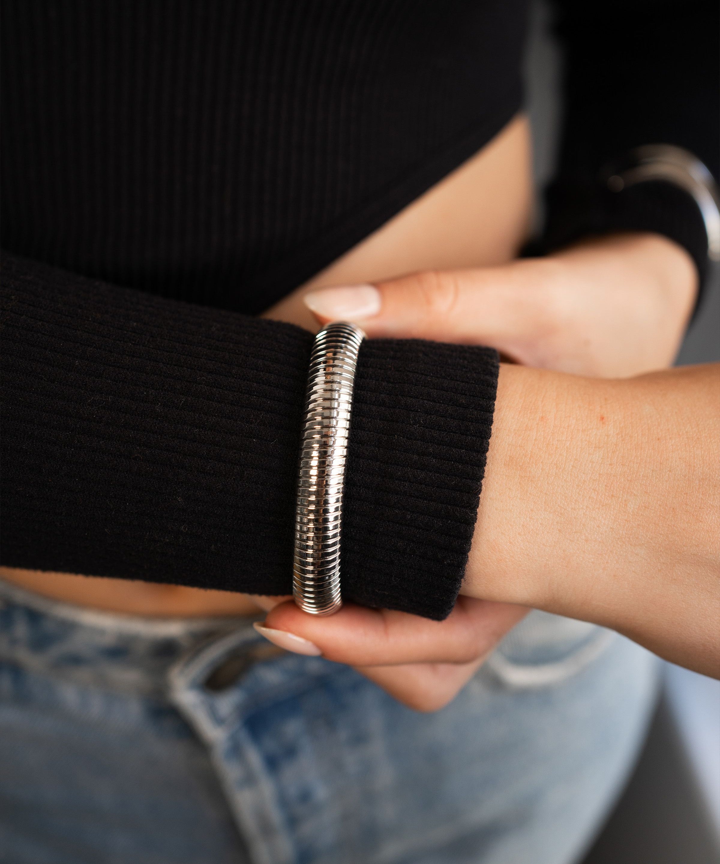 Ribbed Cuff Vermeil Zoe Lev Jewelry