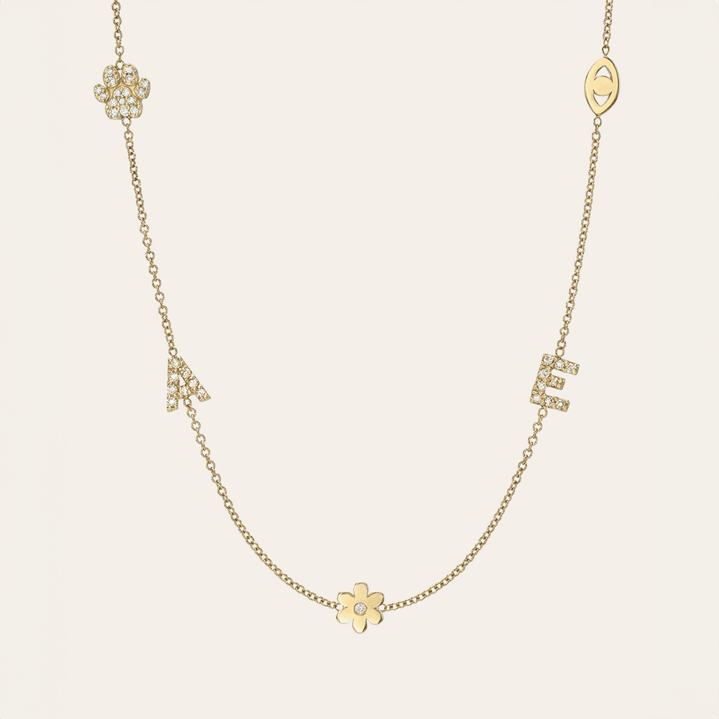 14K Gold Pleated Disc with Diamond Necklace Zoe Lev Jewelry