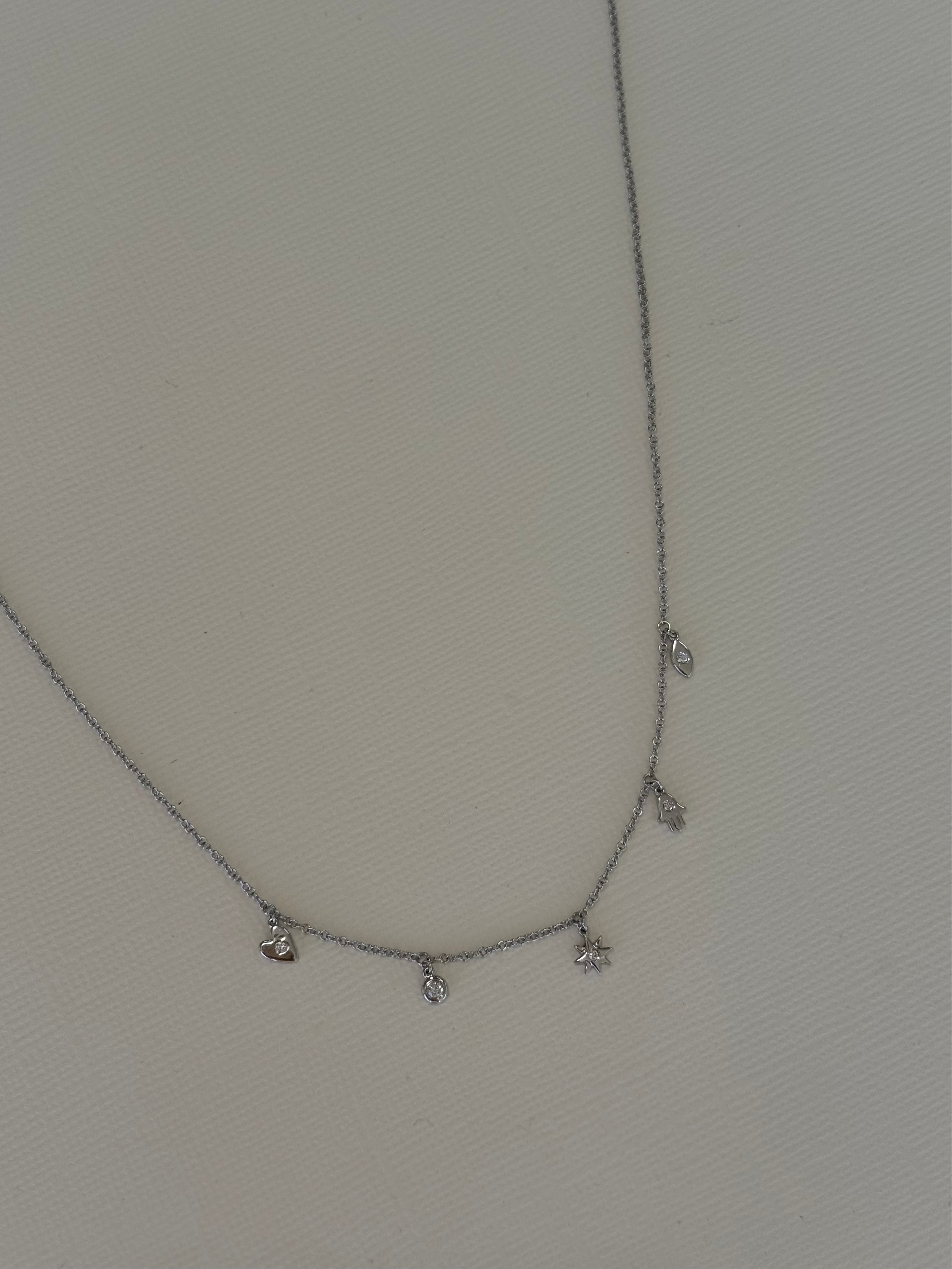 Charm Shaker Necklace - 16"-18" SAMPLE SALE Zoe Lev Jewelry
