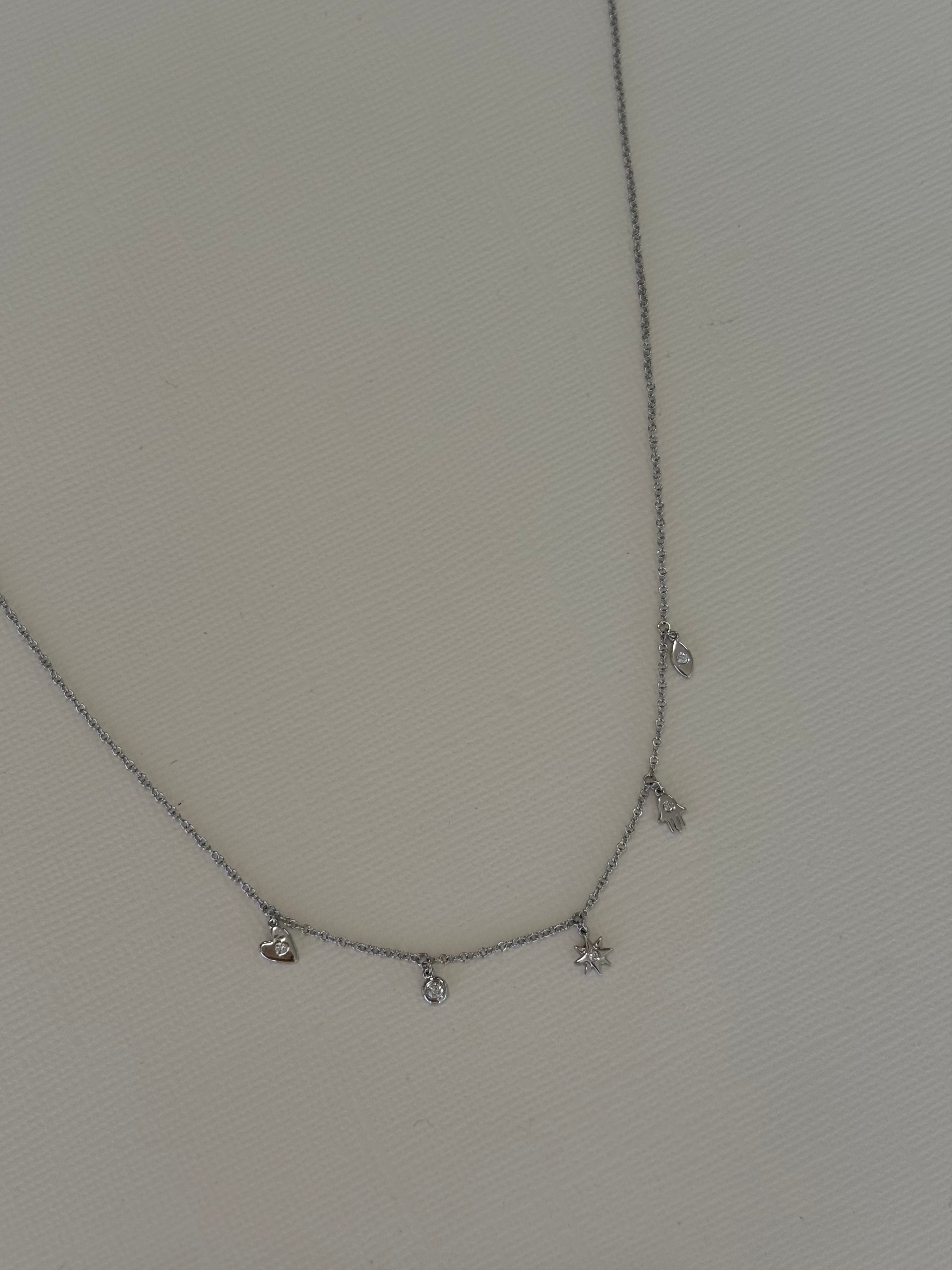 Charm Shaker Necklace - 16"-18" SAMPLE SALE Zoe Lev Jewelry