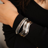 Ribbed Cuff Vermeil Zoe Lev Jewelry