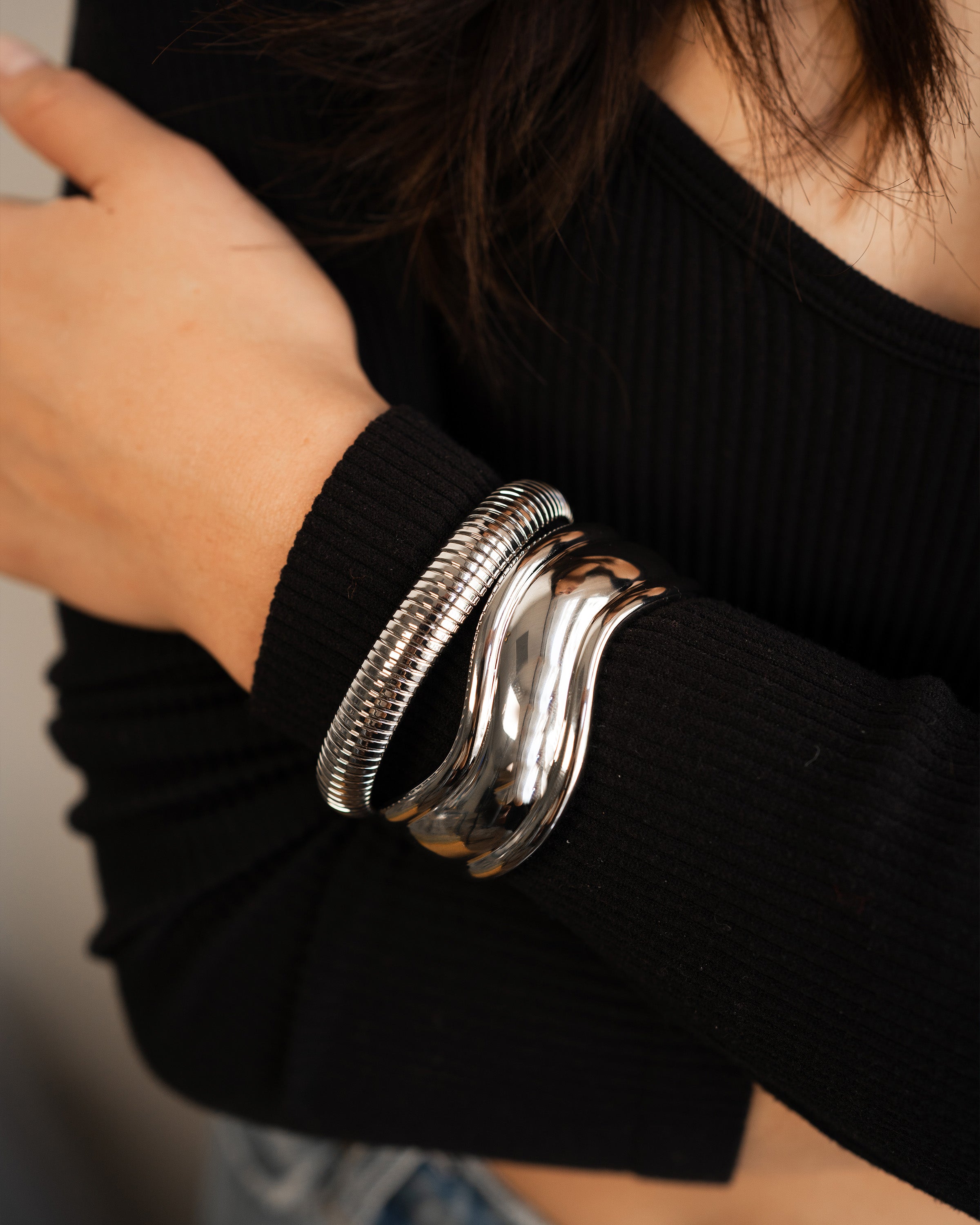 Ribbed Cuff Vermeil Zoe Lev Jewelry