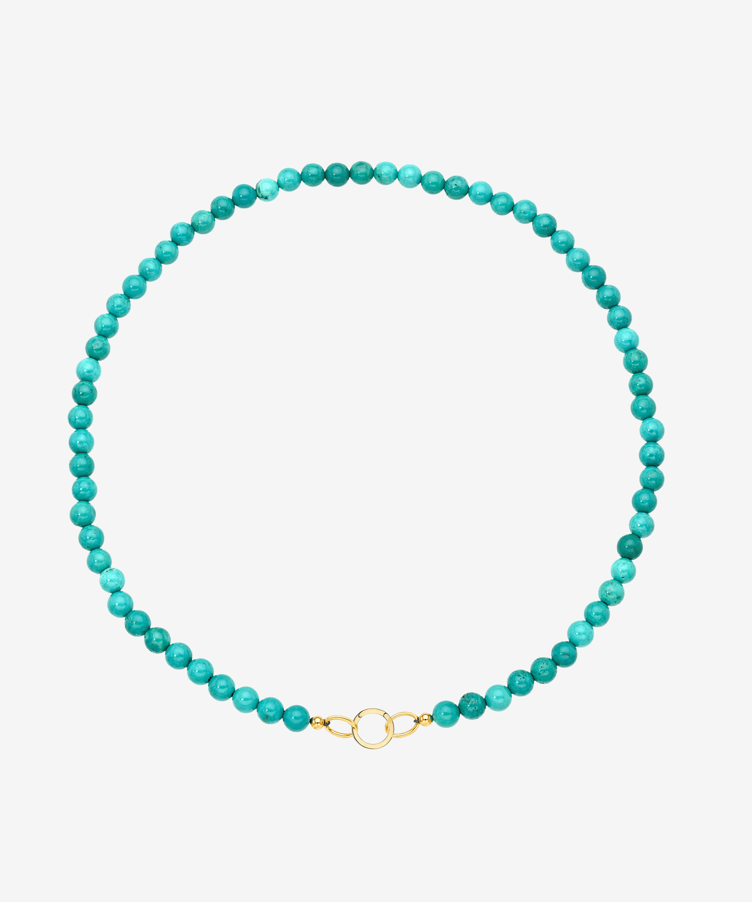 14K Large Smooth Beaded Necklace Personalized Zoe Lev Jewelry