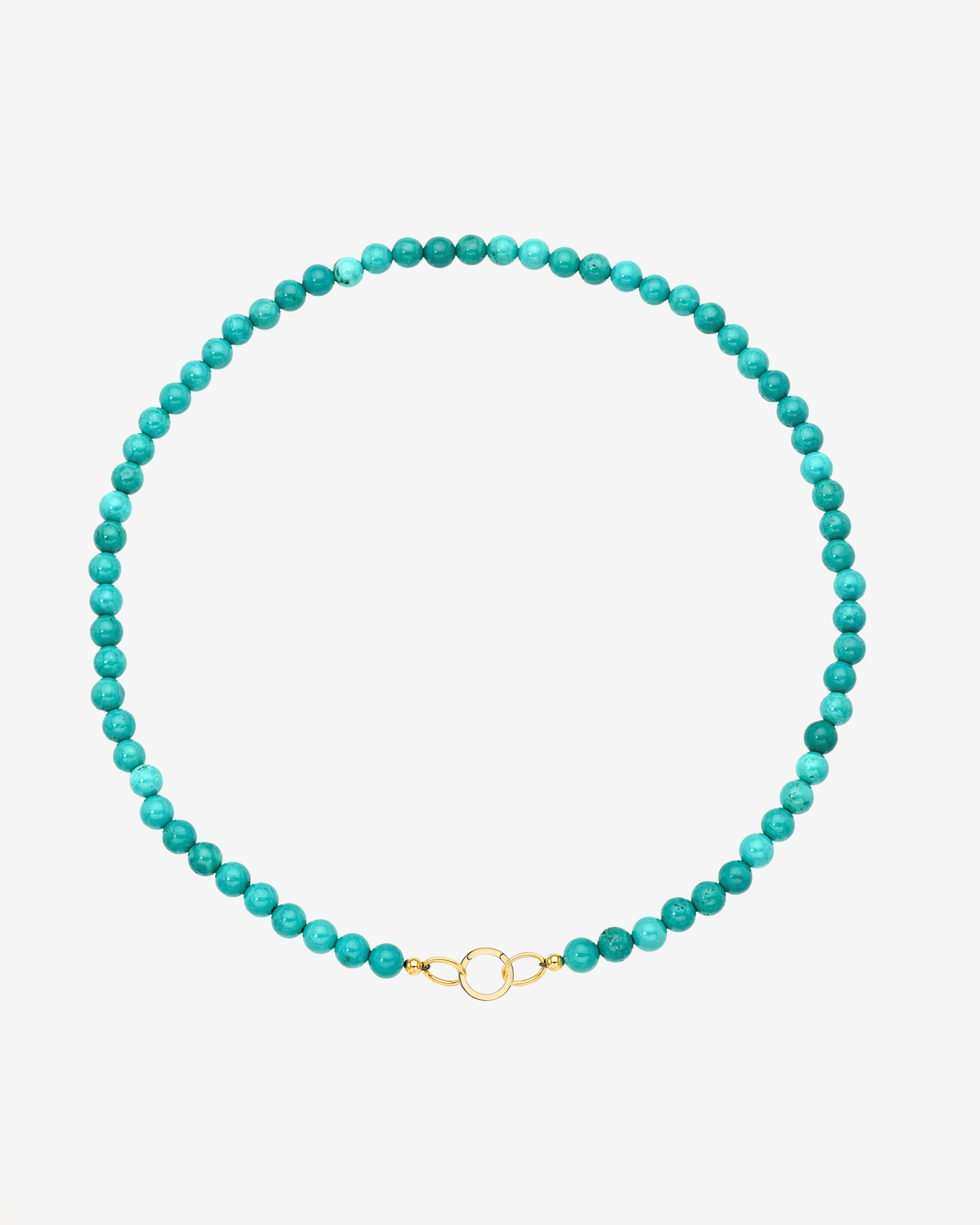 14K Large Smooth Beaded Necklace Personalized Zoe Lev Jewelry